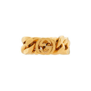 Gucci Interlocking G Gold Chain Ring
